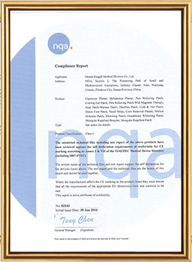 Kongdy goods' certificate